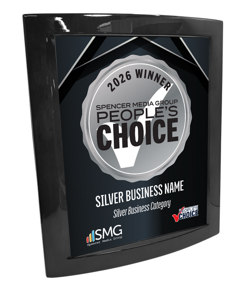 Spencer Media Group People's Choice - Eclipse Plaque with Metal Inlay