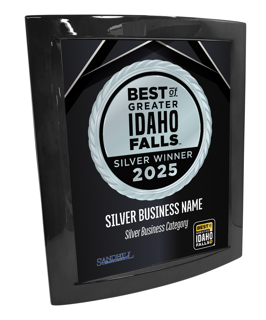 Best of Greater Idaho Falls - Eclipse Plaque with Metal Inlay