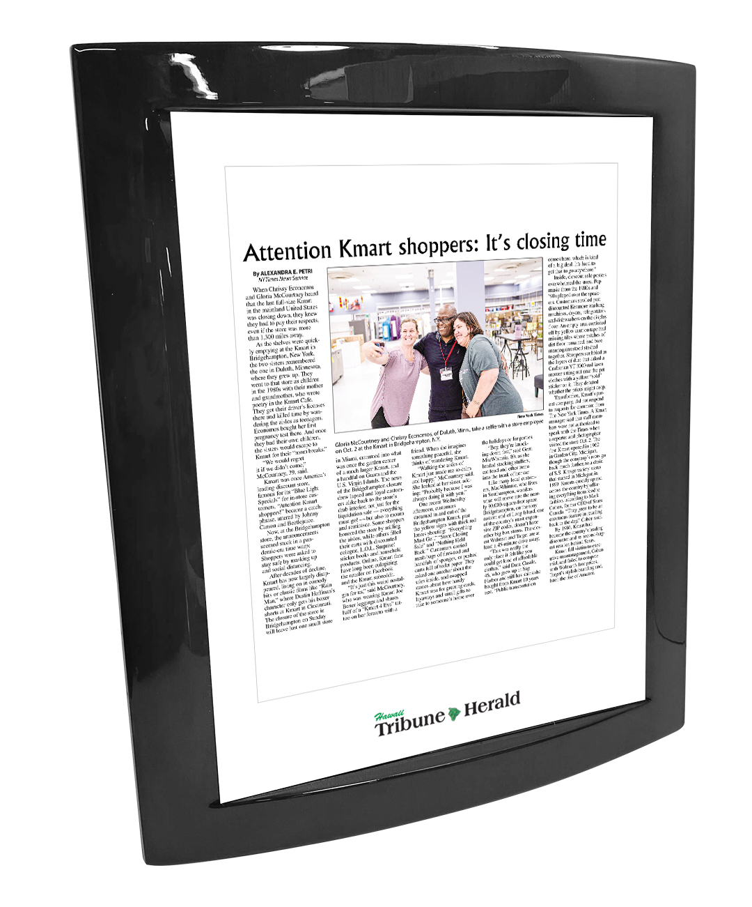 Oahu Publications Article - Eclipse Plaque with Metal Inlay
