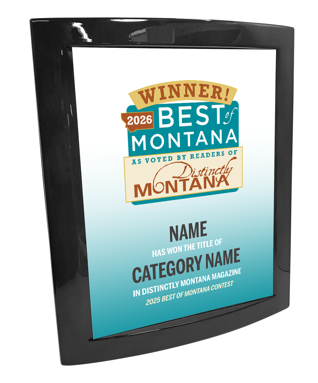 Best of Montana  - Eclipse Plaque