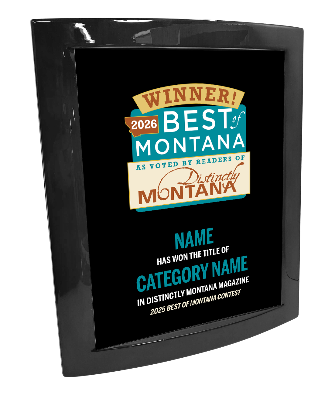 Best of Montana  - Eclipse Plaque
