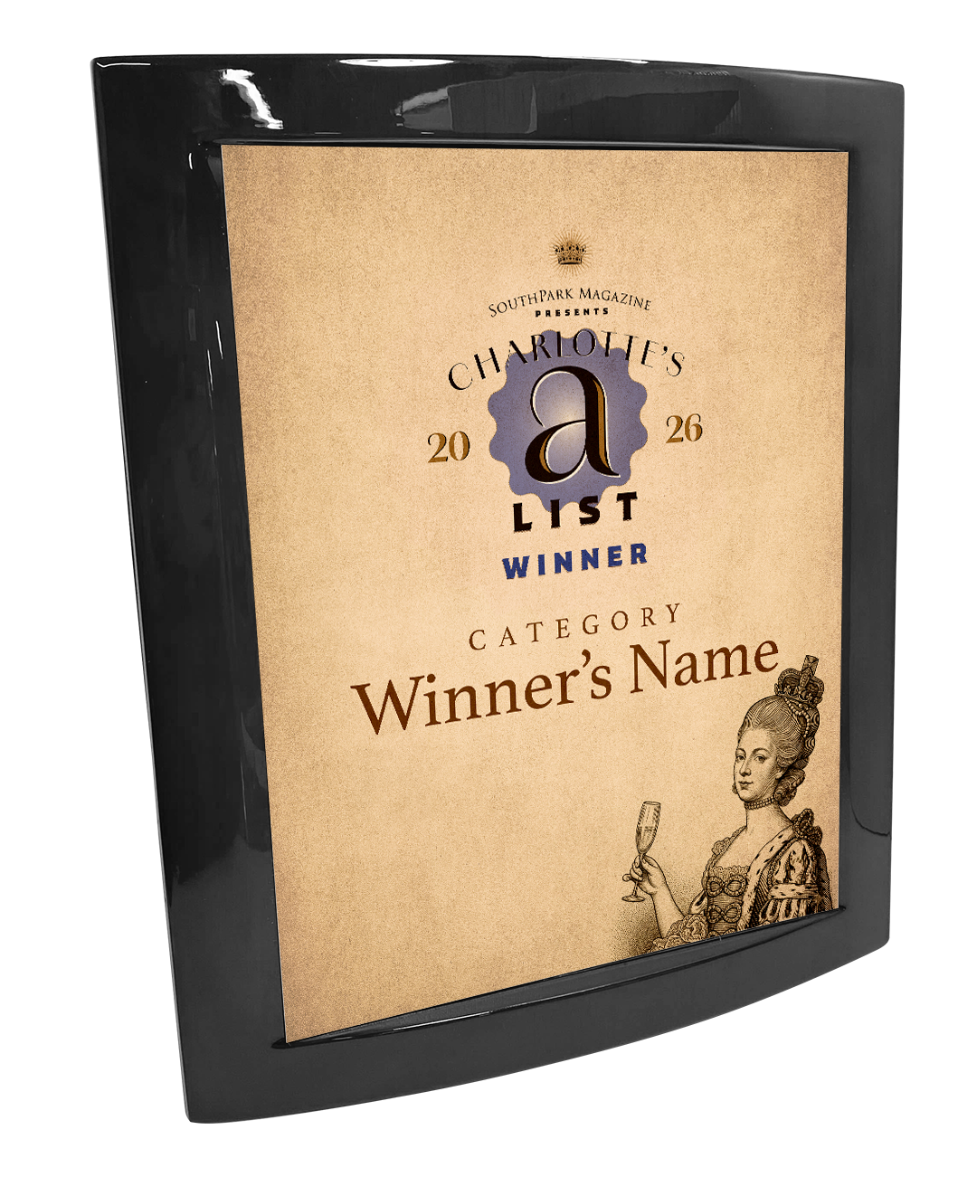 Southpark Magazine's Charlotte's A-List - Eclipse Plaque with Metal Inlay