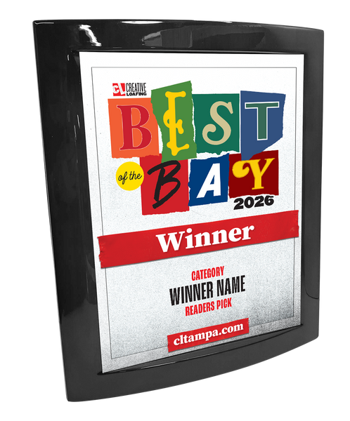 CL Tampa Bay Best of the Bay | Eclipse Plaque with Metal Inlay