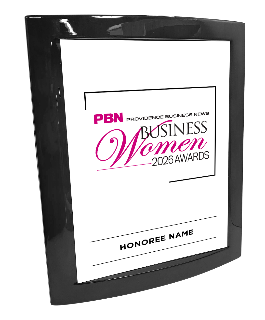 PBN Awards - Logo Only Version - Rosewood with Metal Inlay