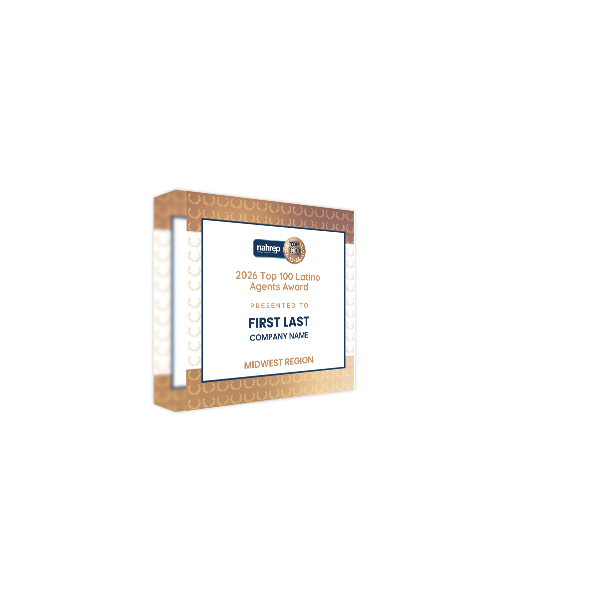 Top Latino Agents Award Acrylic Block