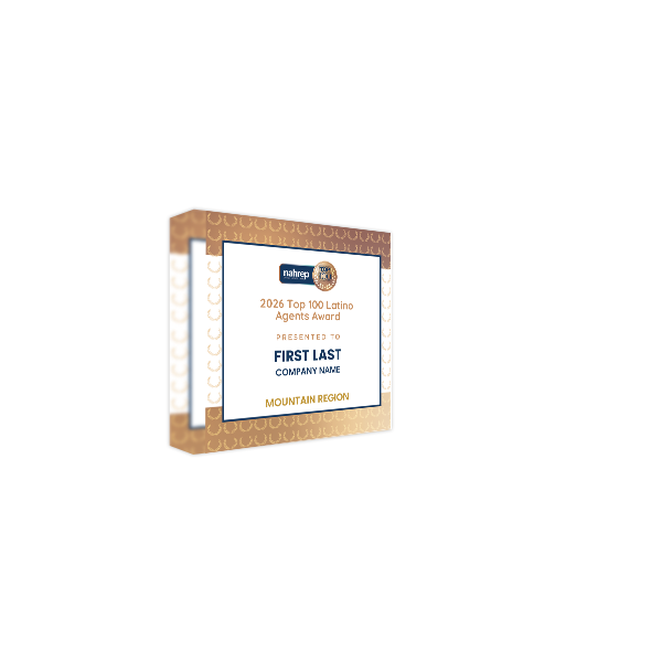 Top Latino Agents Award Acrylic Block