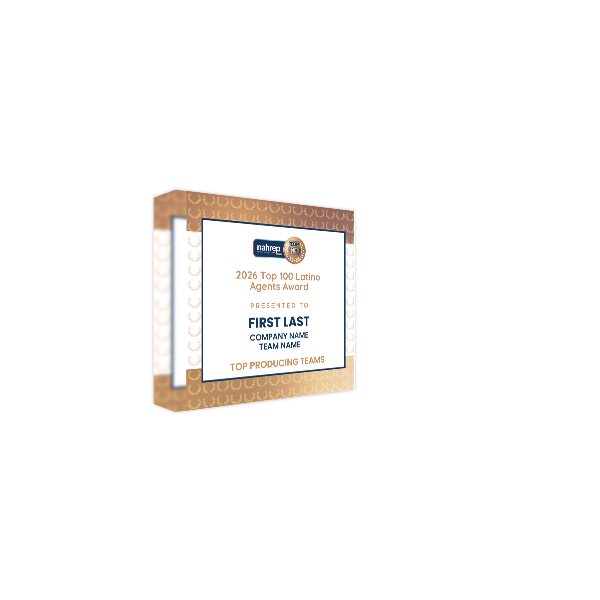 Top Latino Agents Award Acrylic Block