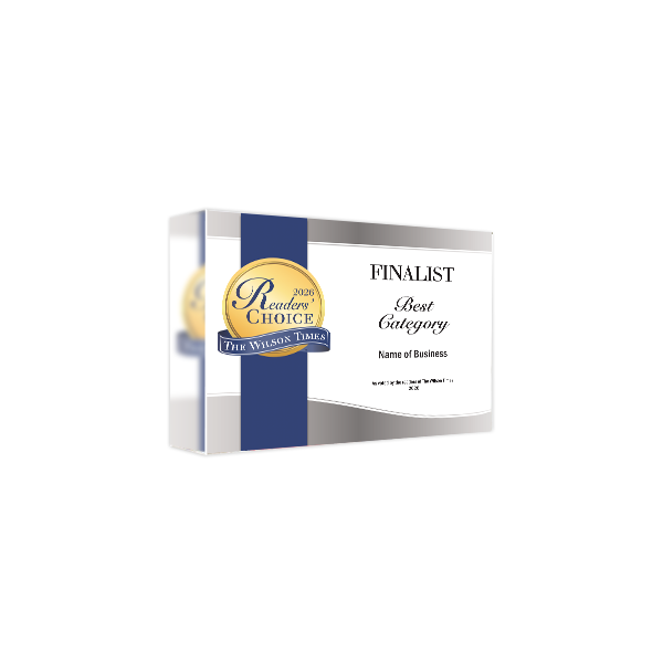 Wilson Times "Readers' Choice" Award - Acrylic Block