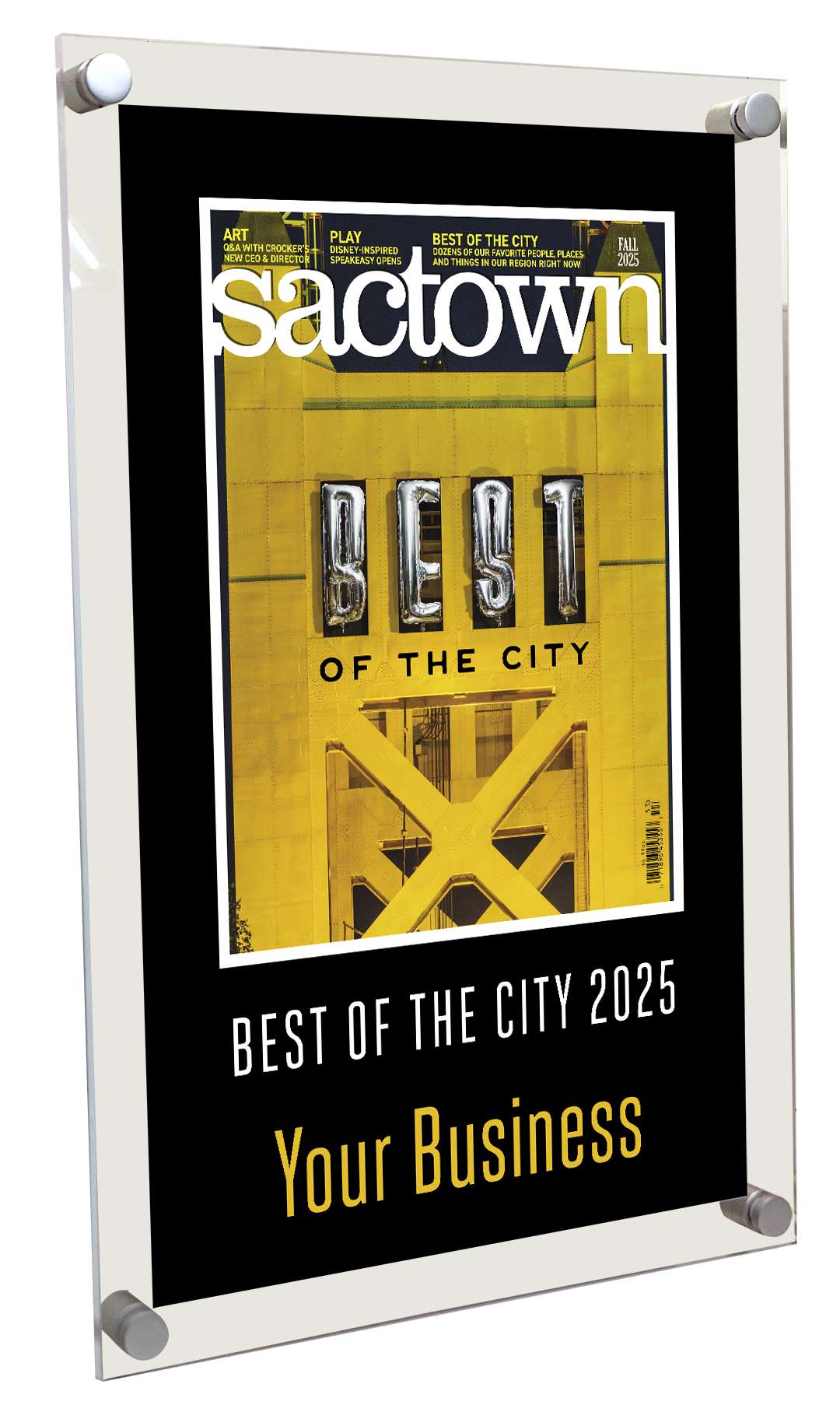Sactown Magazine - Best of City - Acrylic Plaques