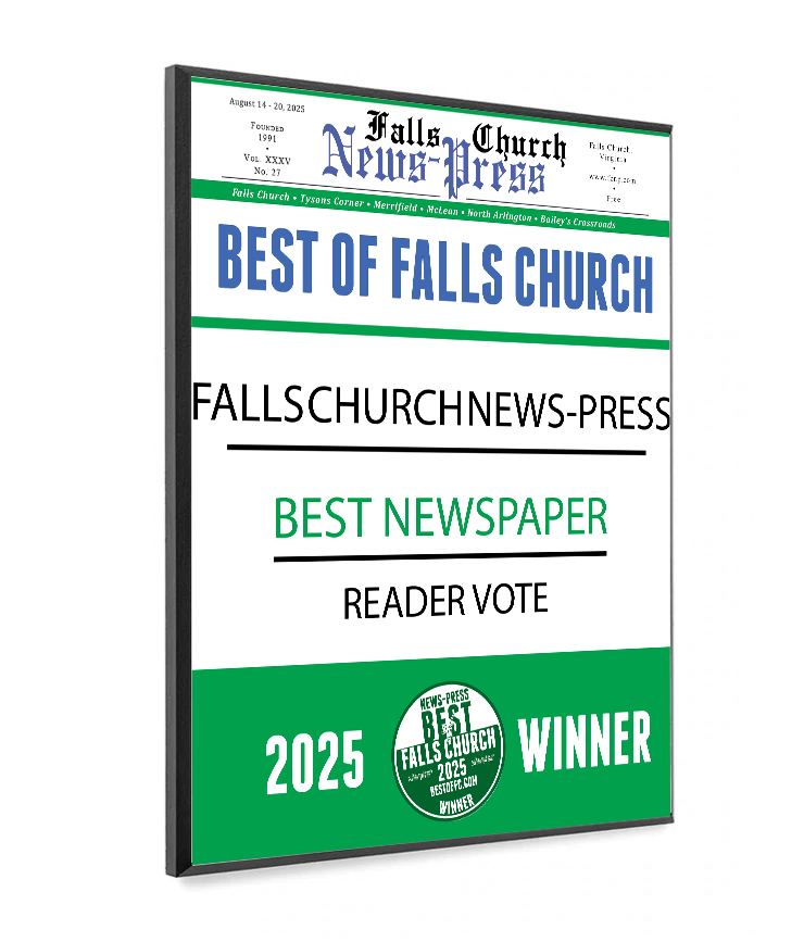 "Best of Falls Church" Award Plaque