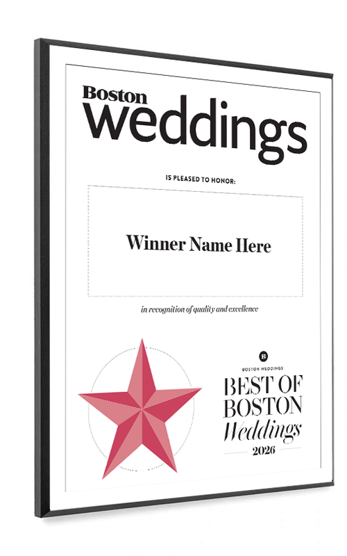 “Best of Boston Weddings” Plaques