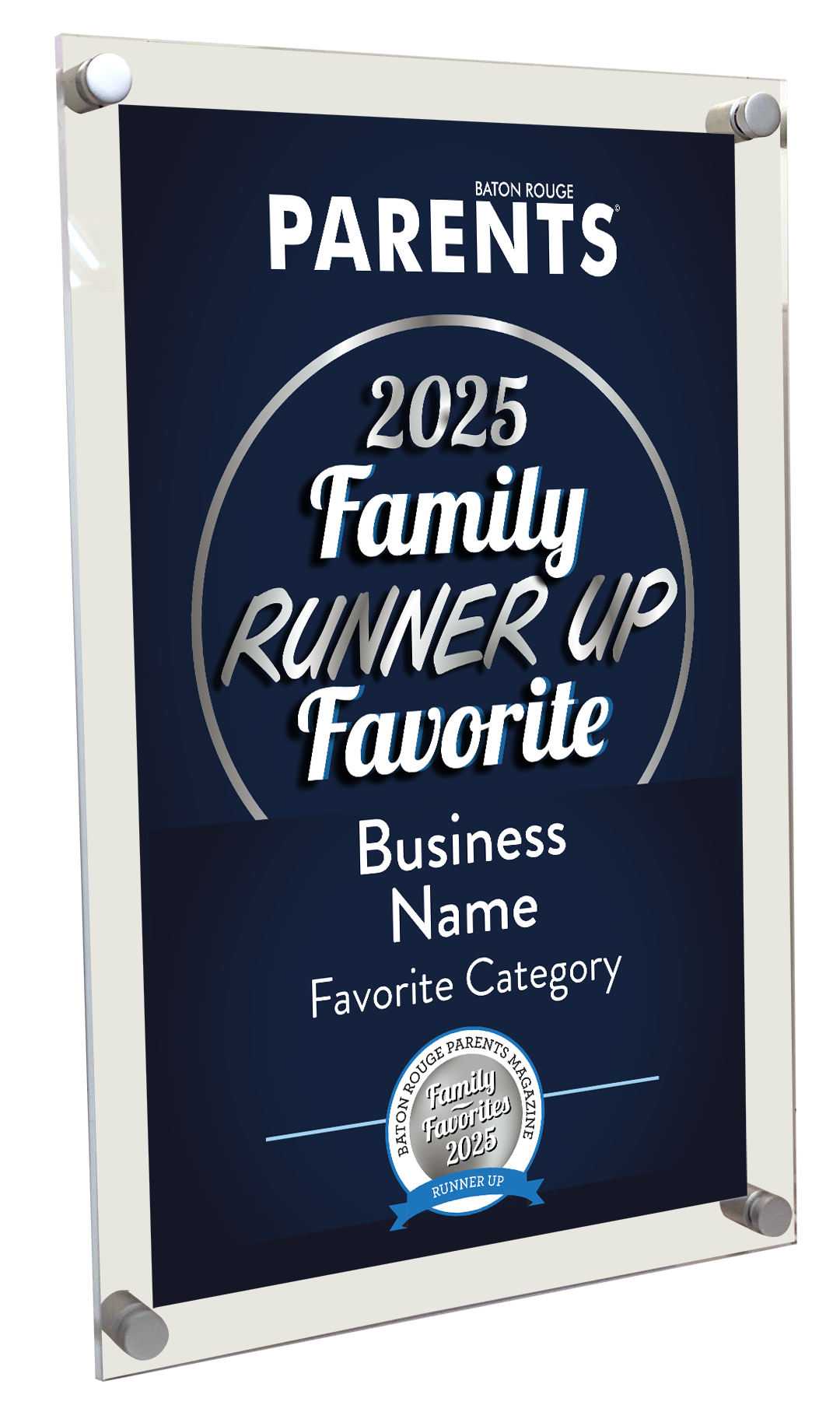 BR Parents Family Favorites Award Plaque