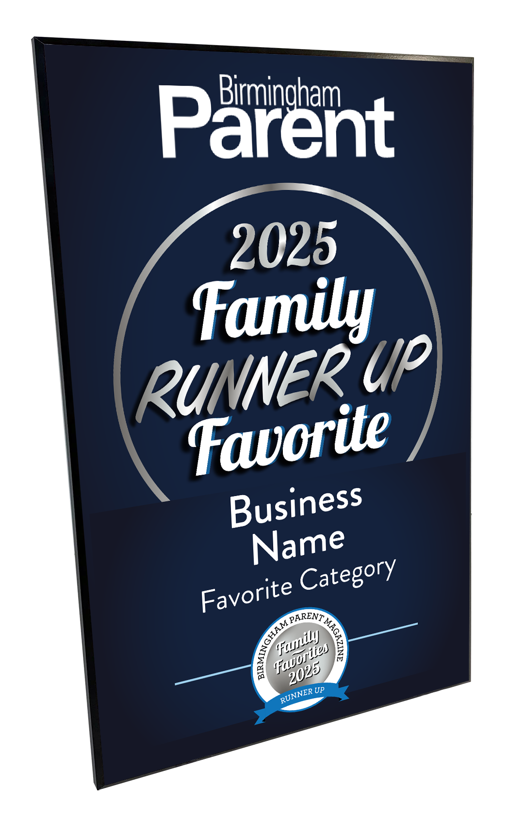 Birmingham Parent Family Favorites Award Plaques