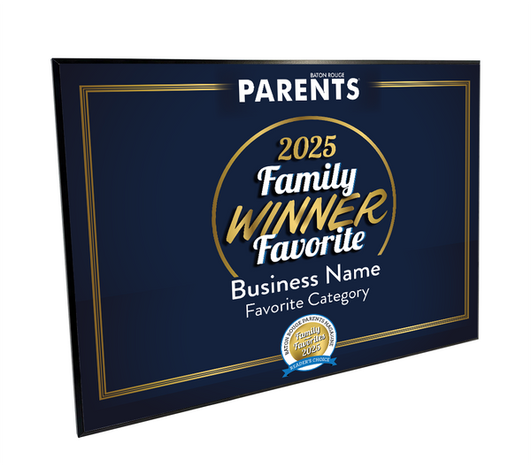 BR Parents Family Favorites Award Plaque