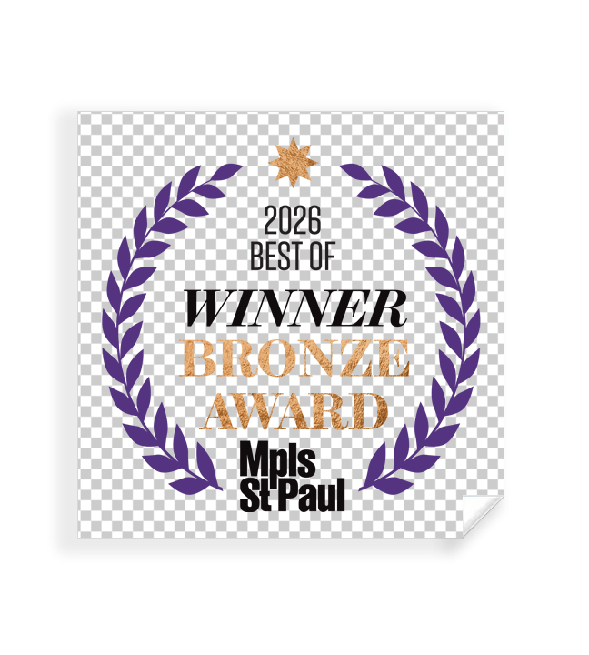 Mpls St. Paul - Best of Twin Cities - Transparent Window Cling