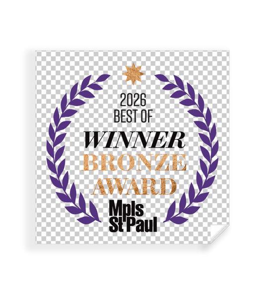 Mpls St. Paul - Best of Twin Cities - Transparent Window Cling