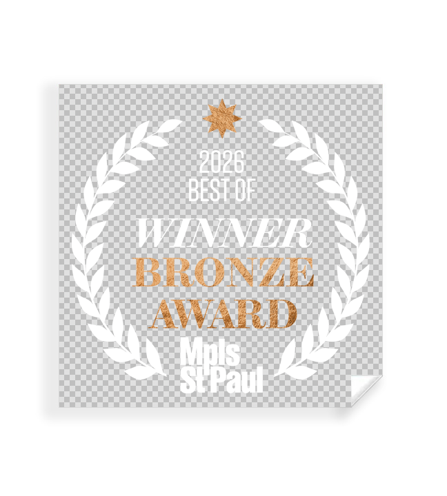 Mpls St. Paul - Best of Twin Cities - Transparent Window Cling