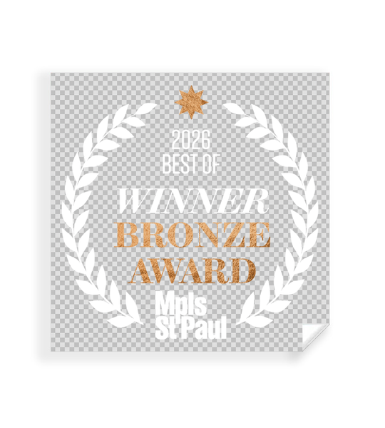 Mpls St. Paul - Best of Twin Cities - Transparent Window Cling