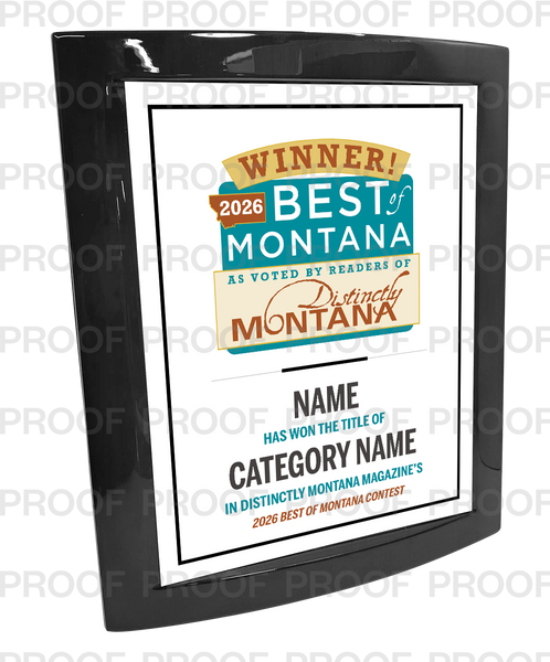 Distinctly Montana Magazine's — Best of Montana - Eclipse Plaque