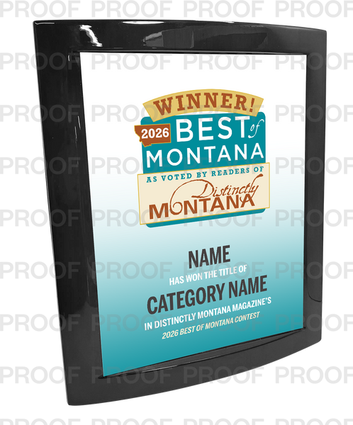 Distinctly Montana Magazine's — Best of Montana - Eclipse Plaque