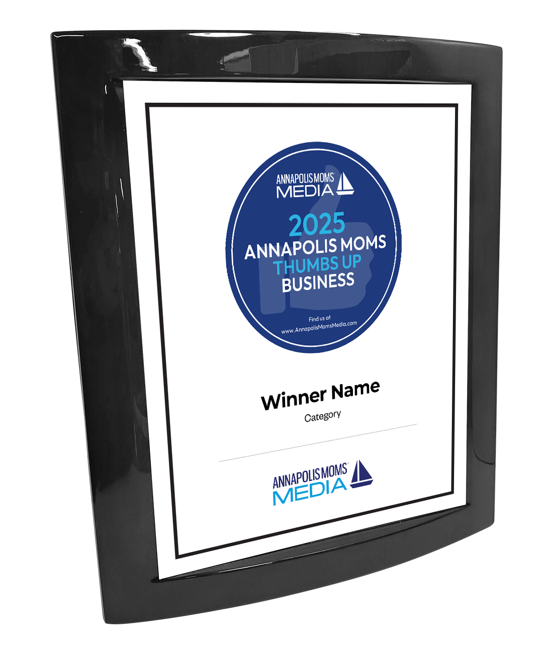 AMM Thumbs-Up Awards - Rosewood with Metal Inlay