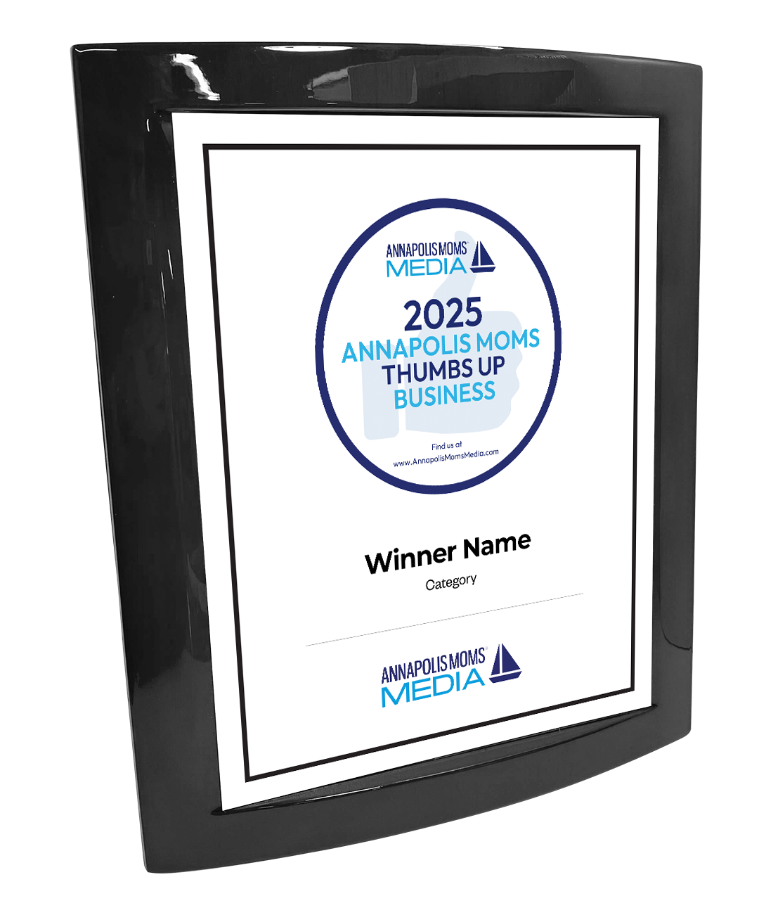 AMM Thumbs-Up Awards - Rosewood with Metal Inlay