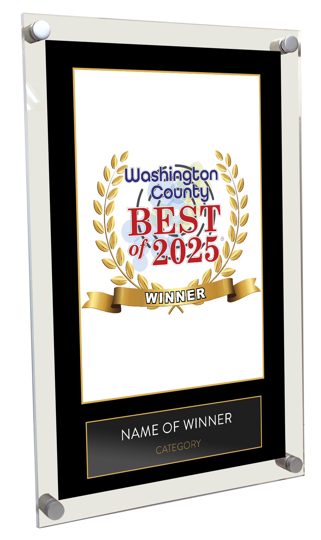 Best of Washington County New York - Acrylic Standoff Plaque