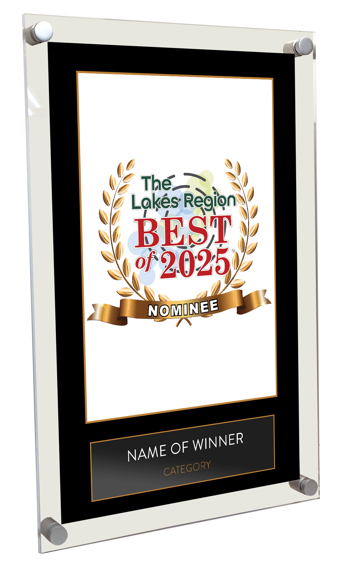 Best of Lakes Region - Acrylic Standoff Plaque