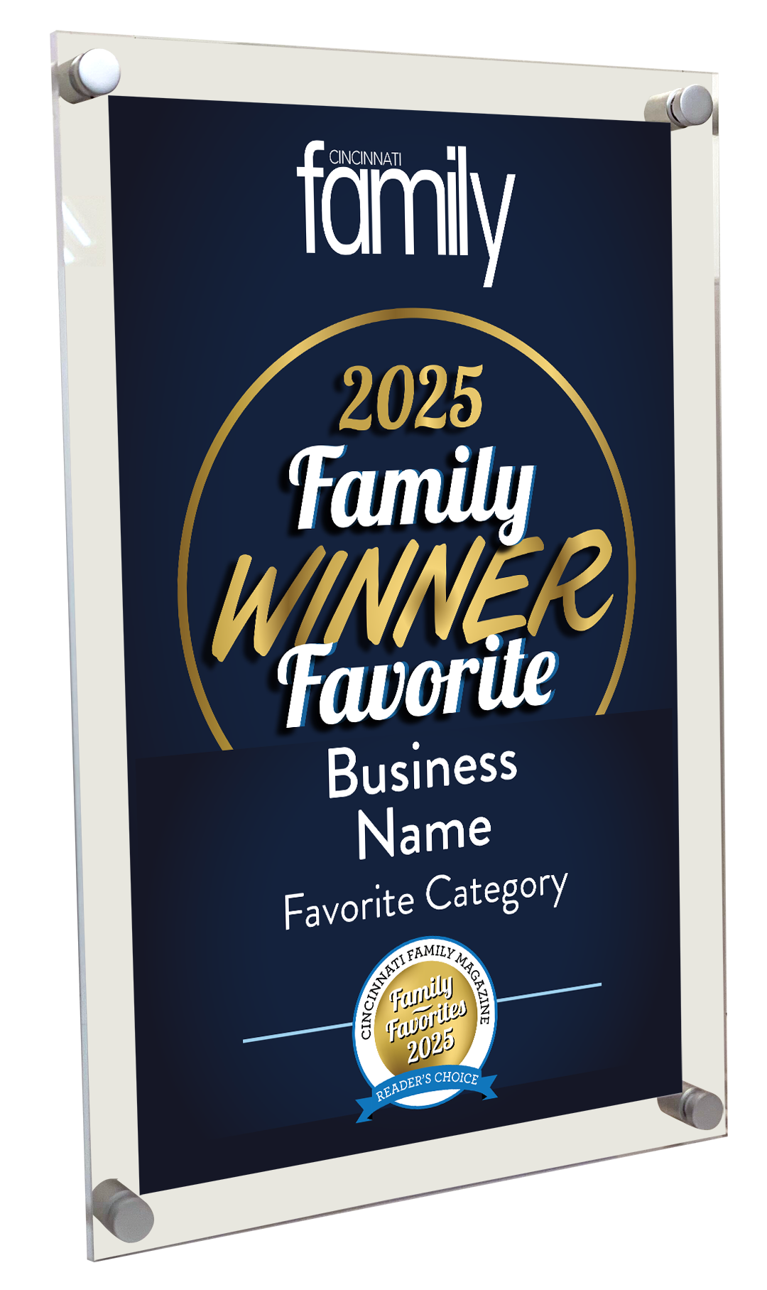 Cincinnati Family - Family Favorites - Acrylic Plaques