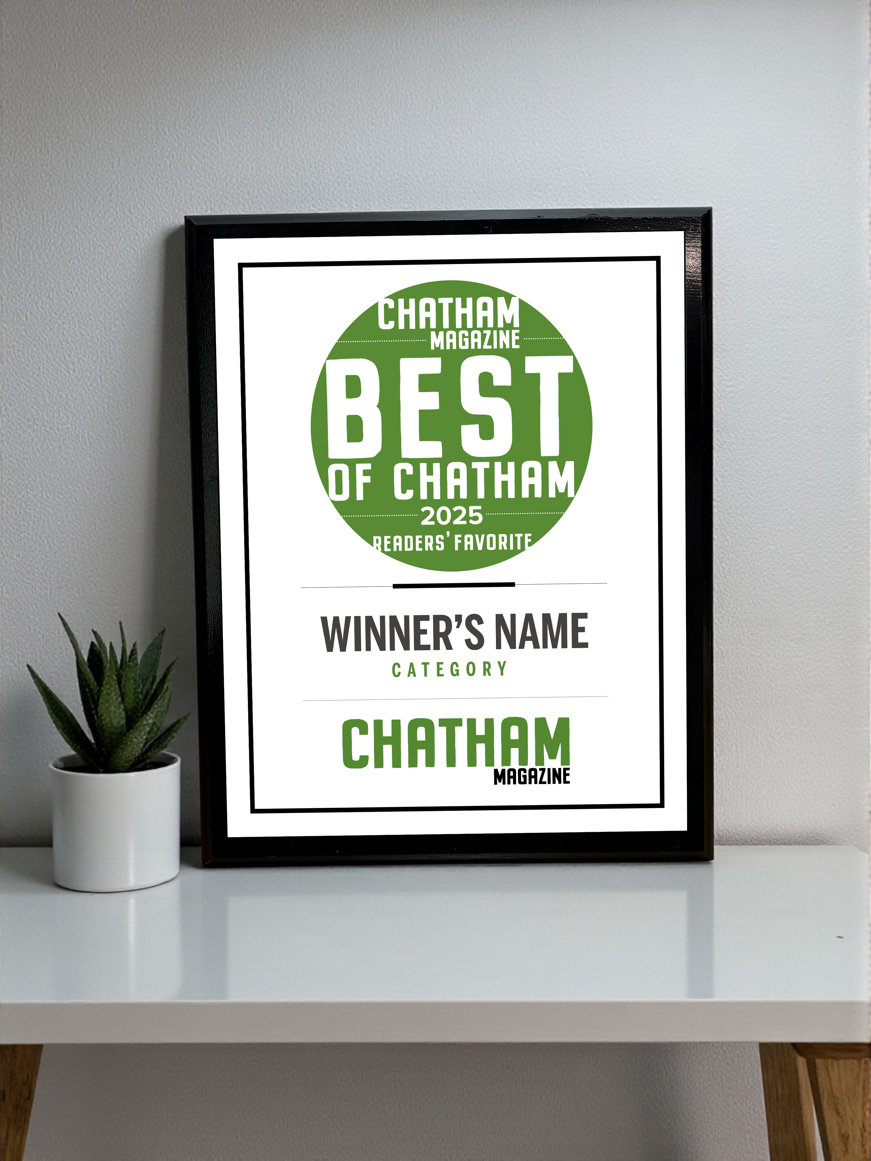 Triangle Media - Best of Chatham - Classic Plaque