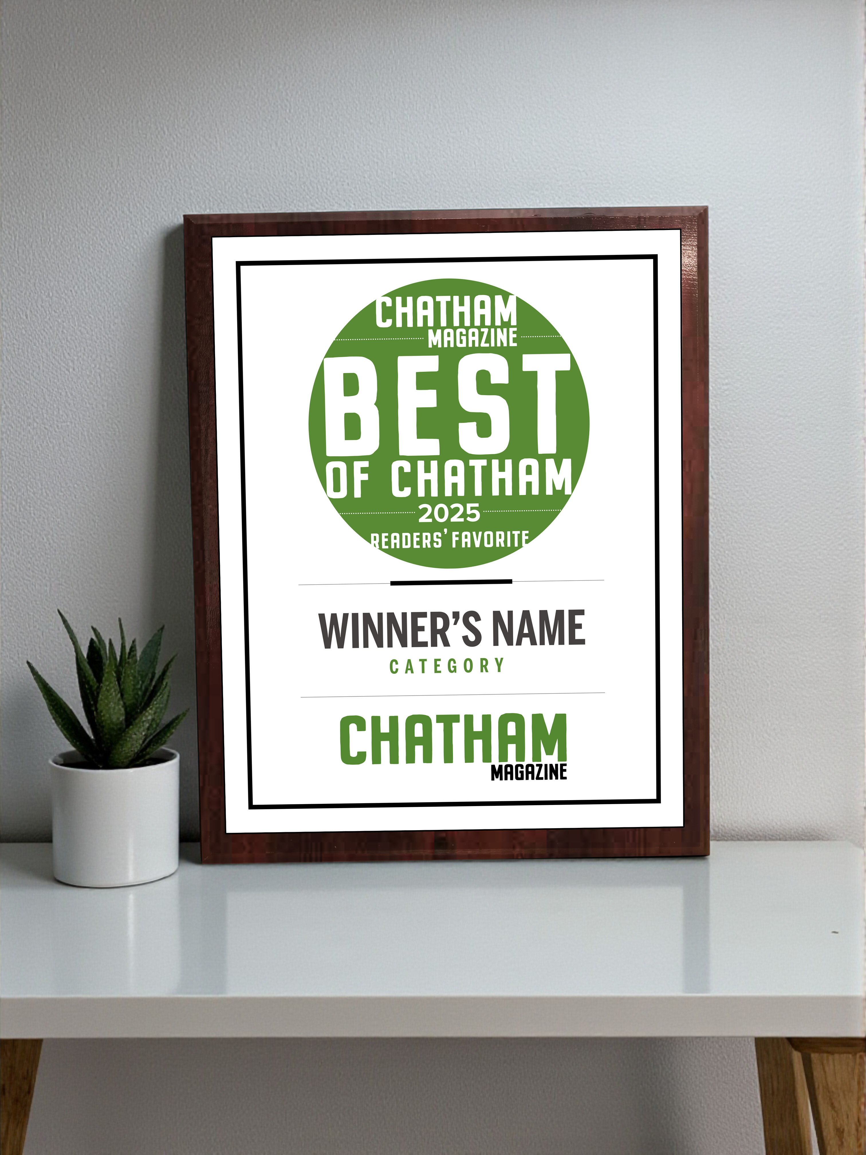 Triangle Media - Best of Chatham - Classic Plaque