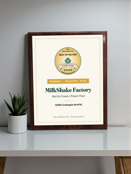 The Roundabout - Best of Milton - Classic Plaque
