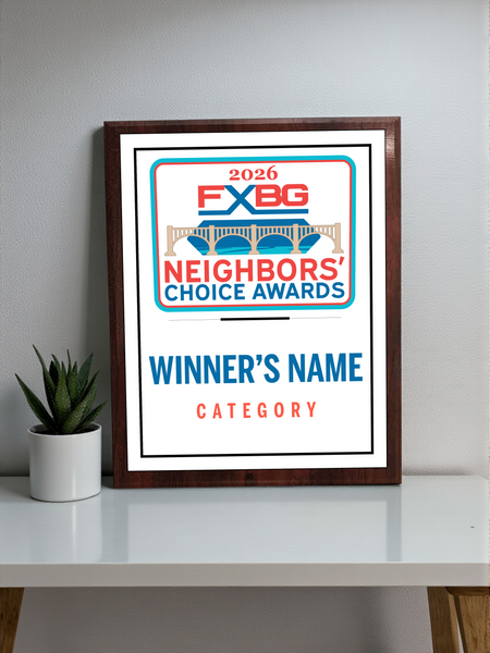FXBG Neighbors Choice Awards - Classic Plaque