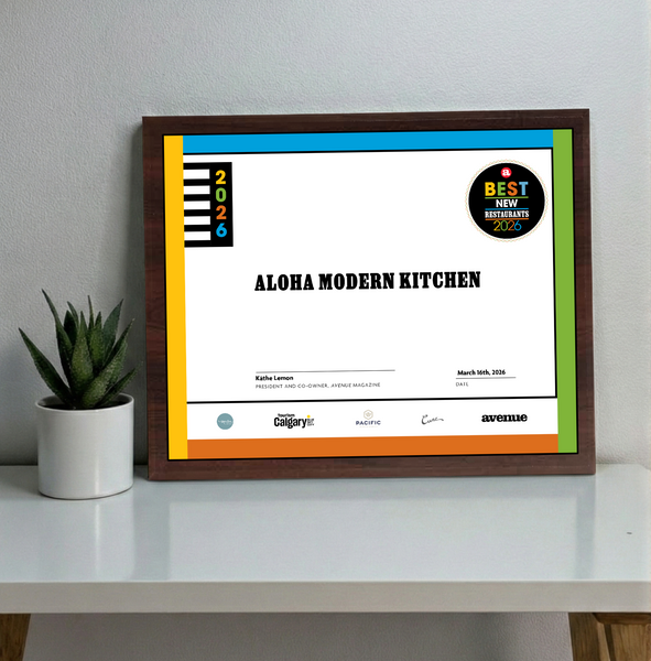 Avenue Magazine - Best New Restaurants - Classic Plaque