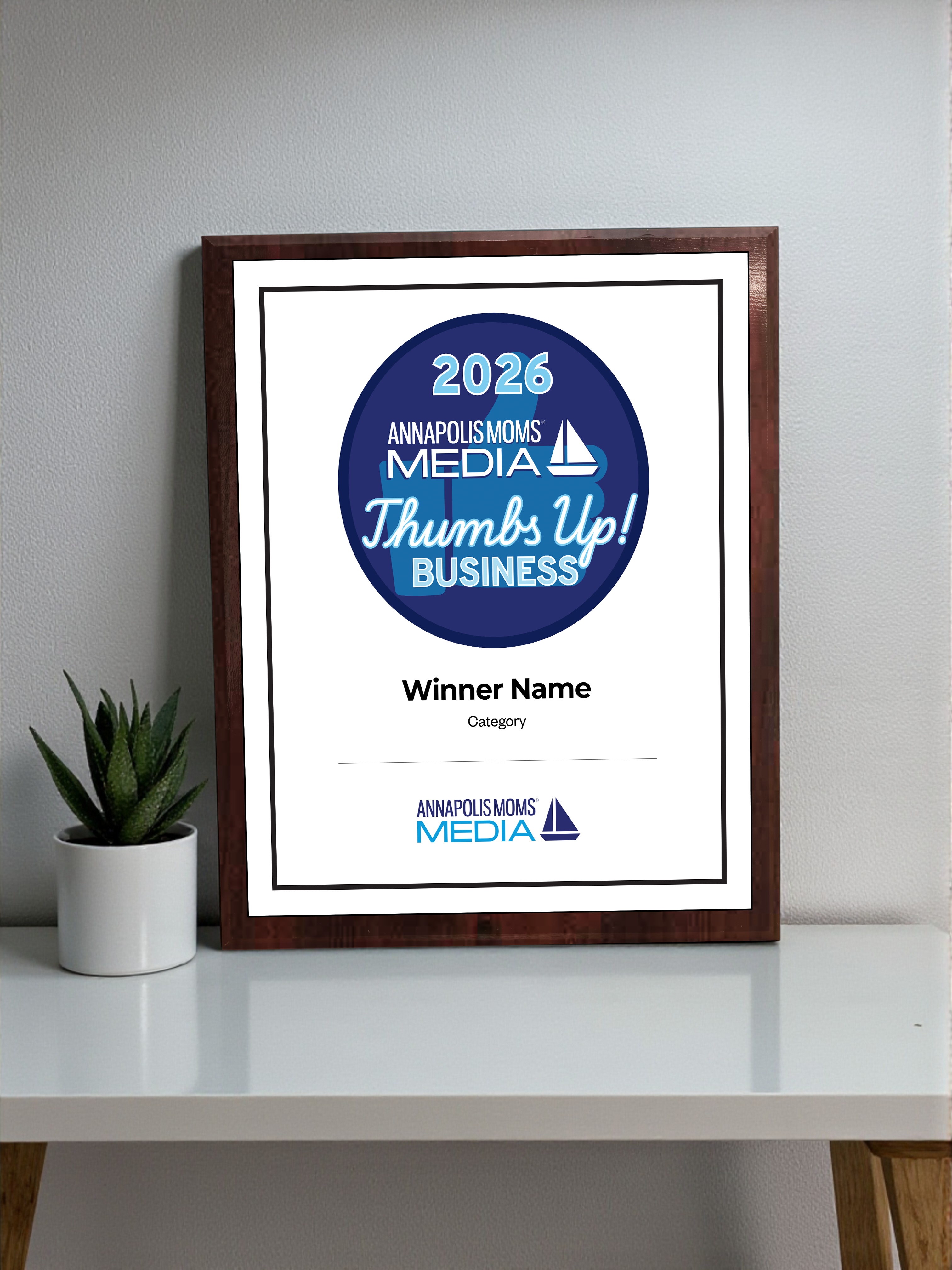 AMM Thumbs-Up Awards  - Classic Plaque
