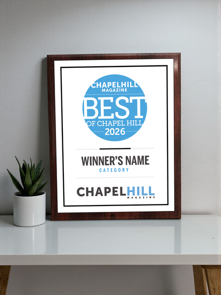 Triangle Media - Best of Chapel Hill - Classic Plaque