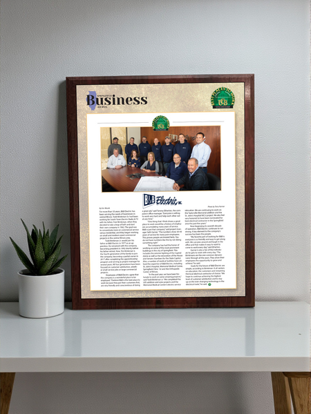 Springfield Business Journal - Best Places to Work - Classic Plaque