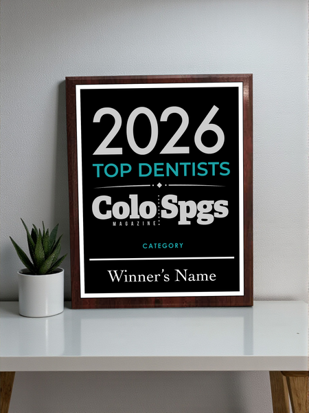 Colorado Springs Magazine - Top Dentists - Classic Plaque