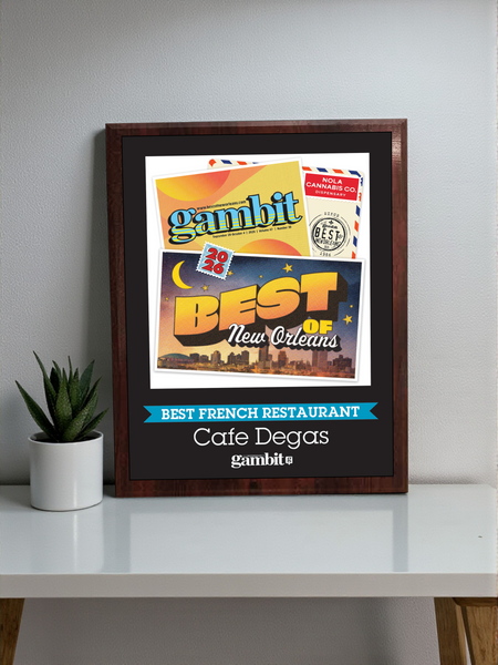Gambit "Best of New Orleans" Award  - Classic Plaque