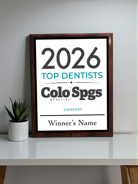 Colorado Springs Magazine - Top Dentists - Classic Plaque