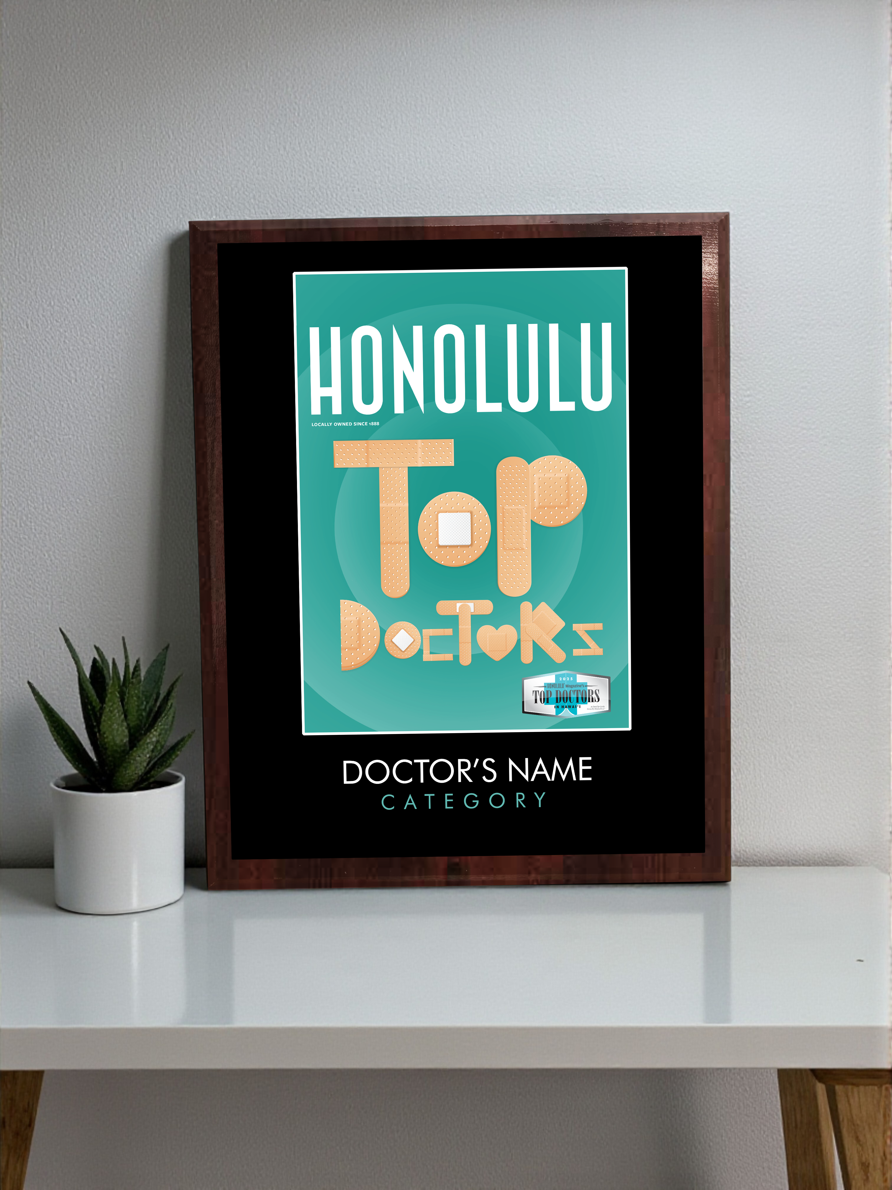 HONOLULU Magazine Top Doctors - Classic Plaque