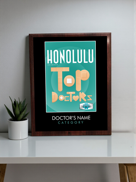 HONOLULU Magazine Top Doctors - Classic Plaque