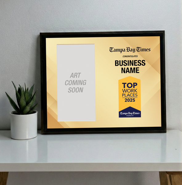 Tampa Bay Times Top Workplaces Award - Classic Plaque