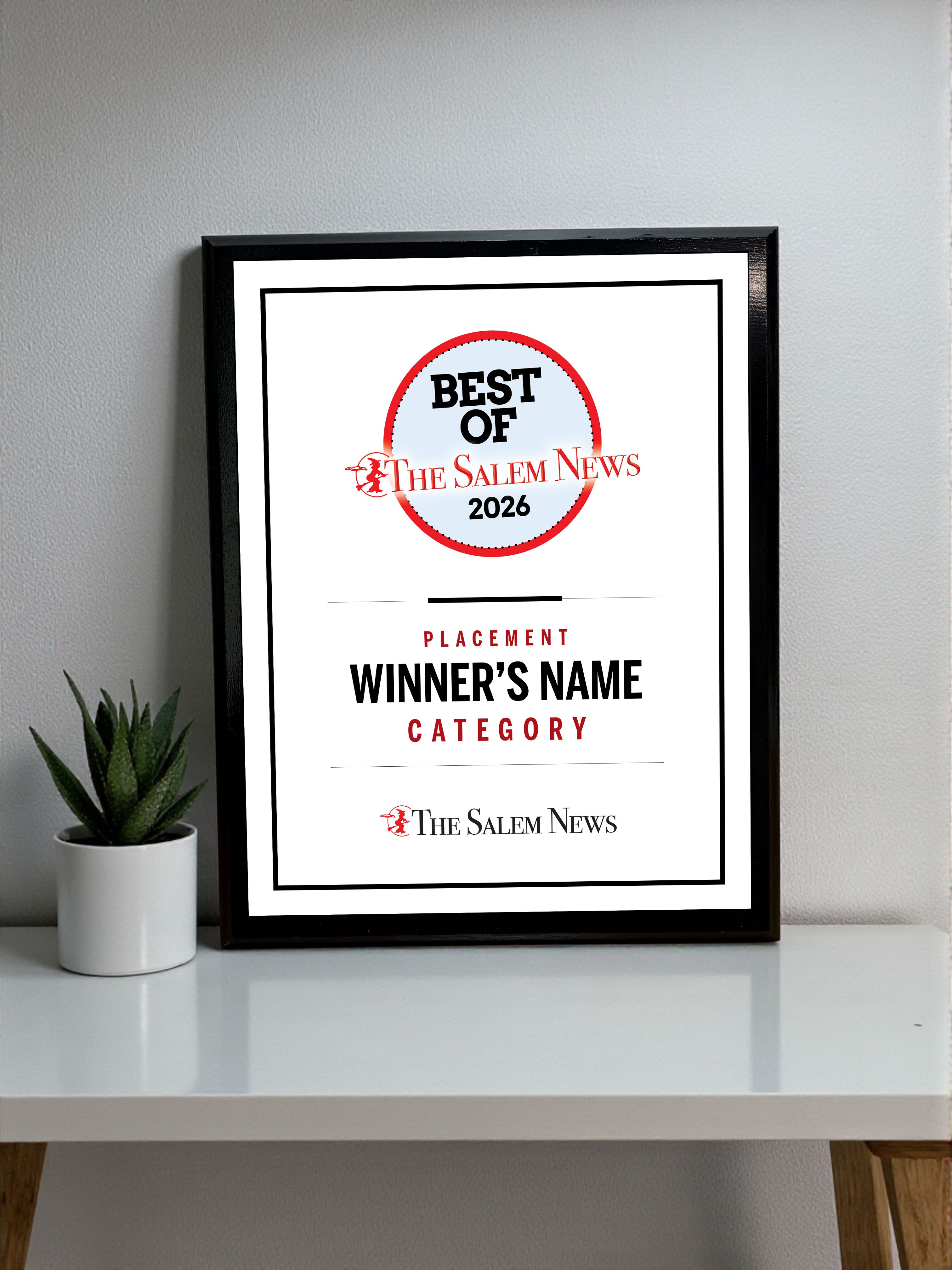 N. Boston Media Group - Best of Awards - Classic Plaque