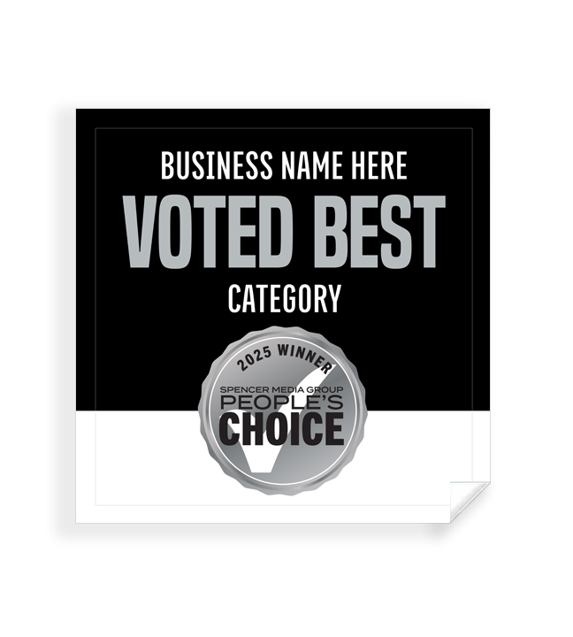 Spencer Media Group People's Choice - Window Cling