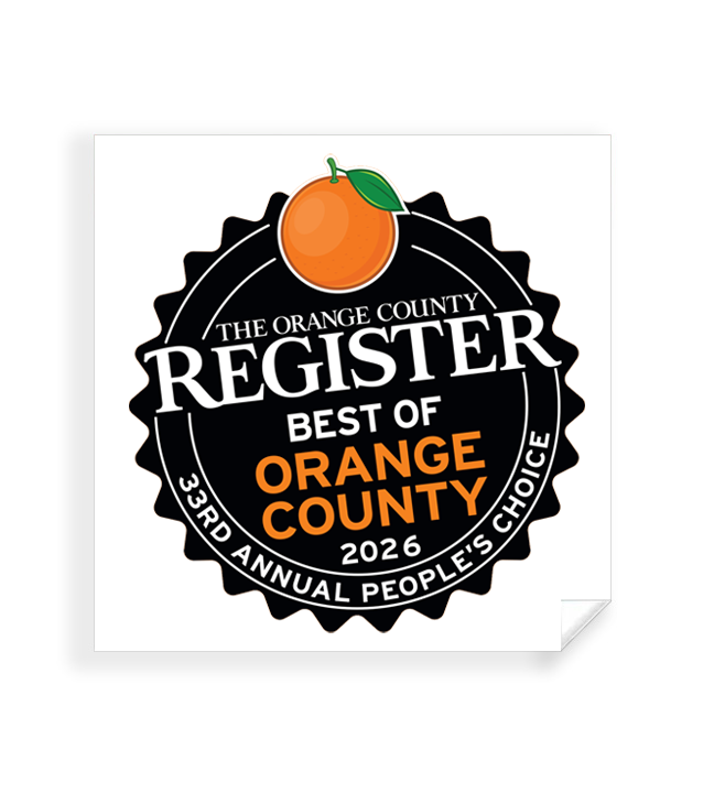 Best Of Orange County Award - Window Cling