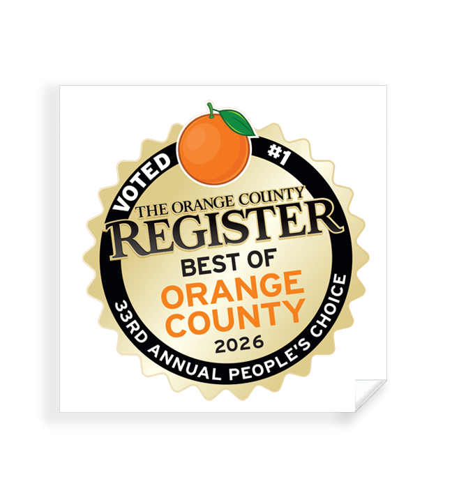 Best Of Orange County Award - Window Cling
