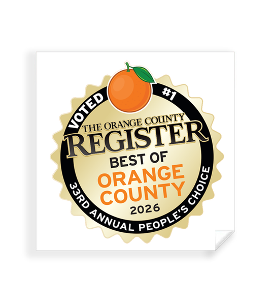 Best Of Orange County Award - Window Cling