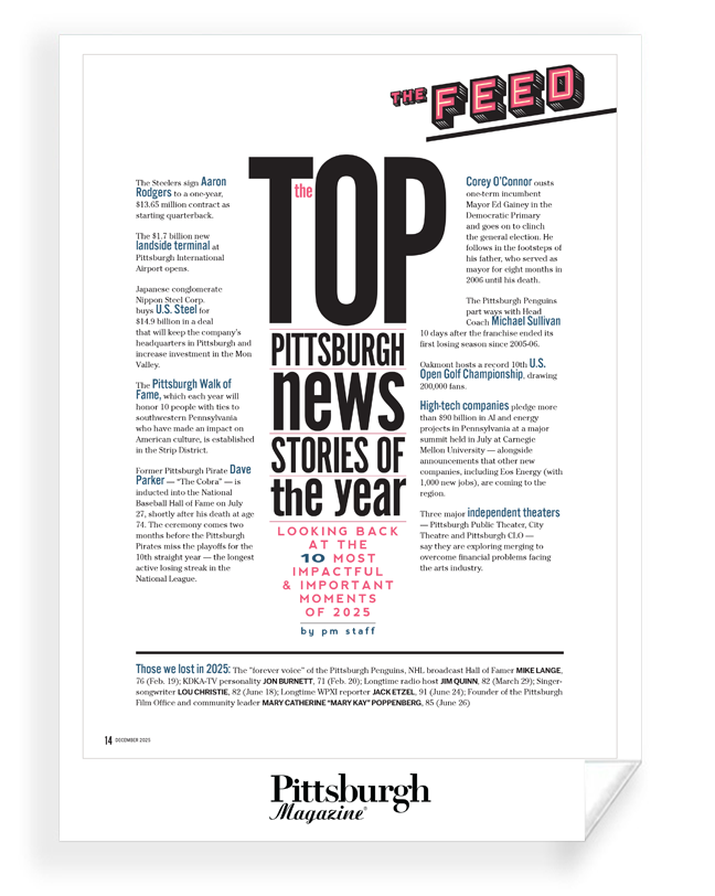 Pittsburgh Magazine - Articles & Covers - Frameable Archival Print