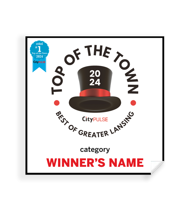 City Pulse: Top of the Town Awards - Window Cling